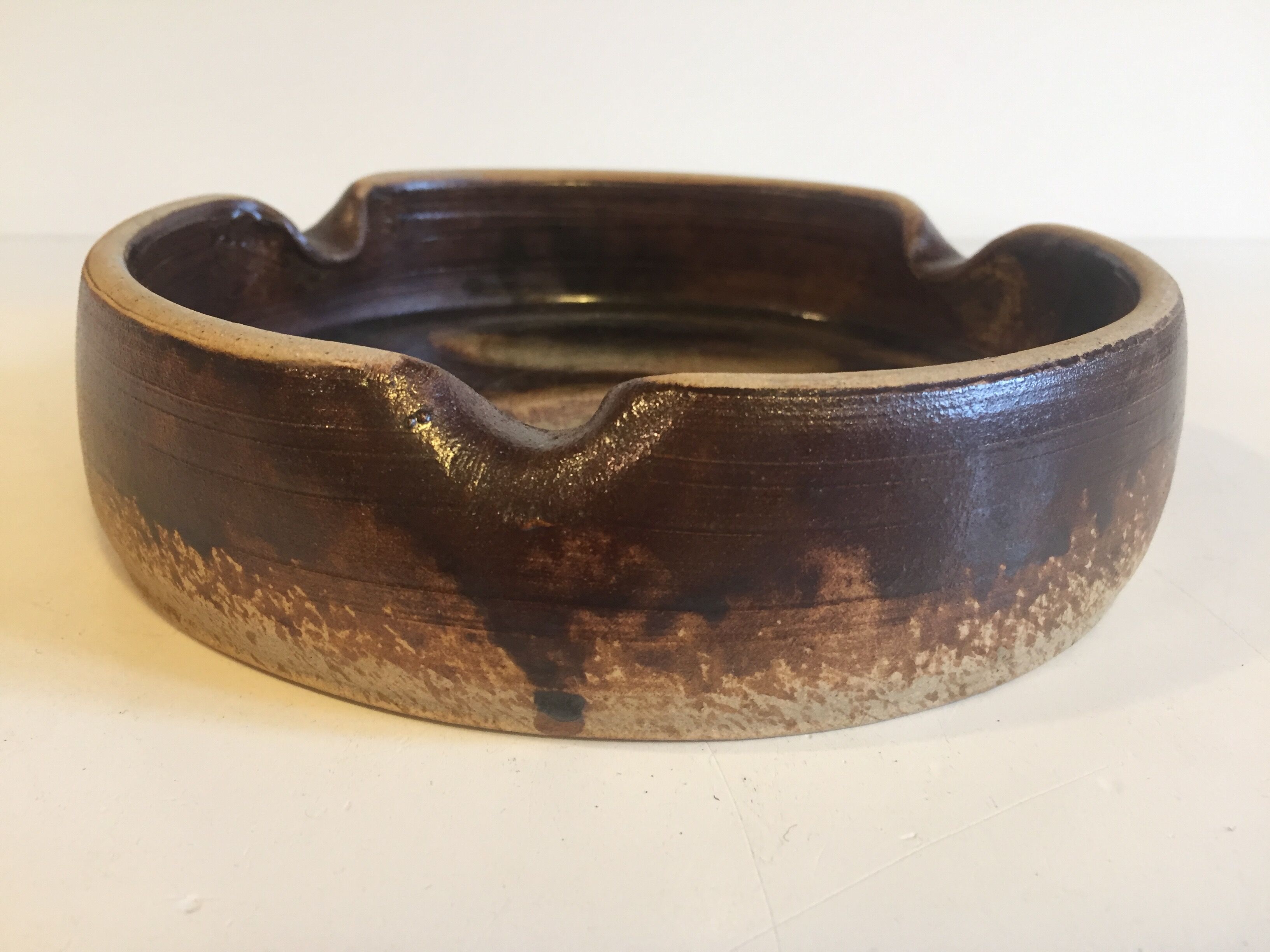 Vintage sandstone ashtray