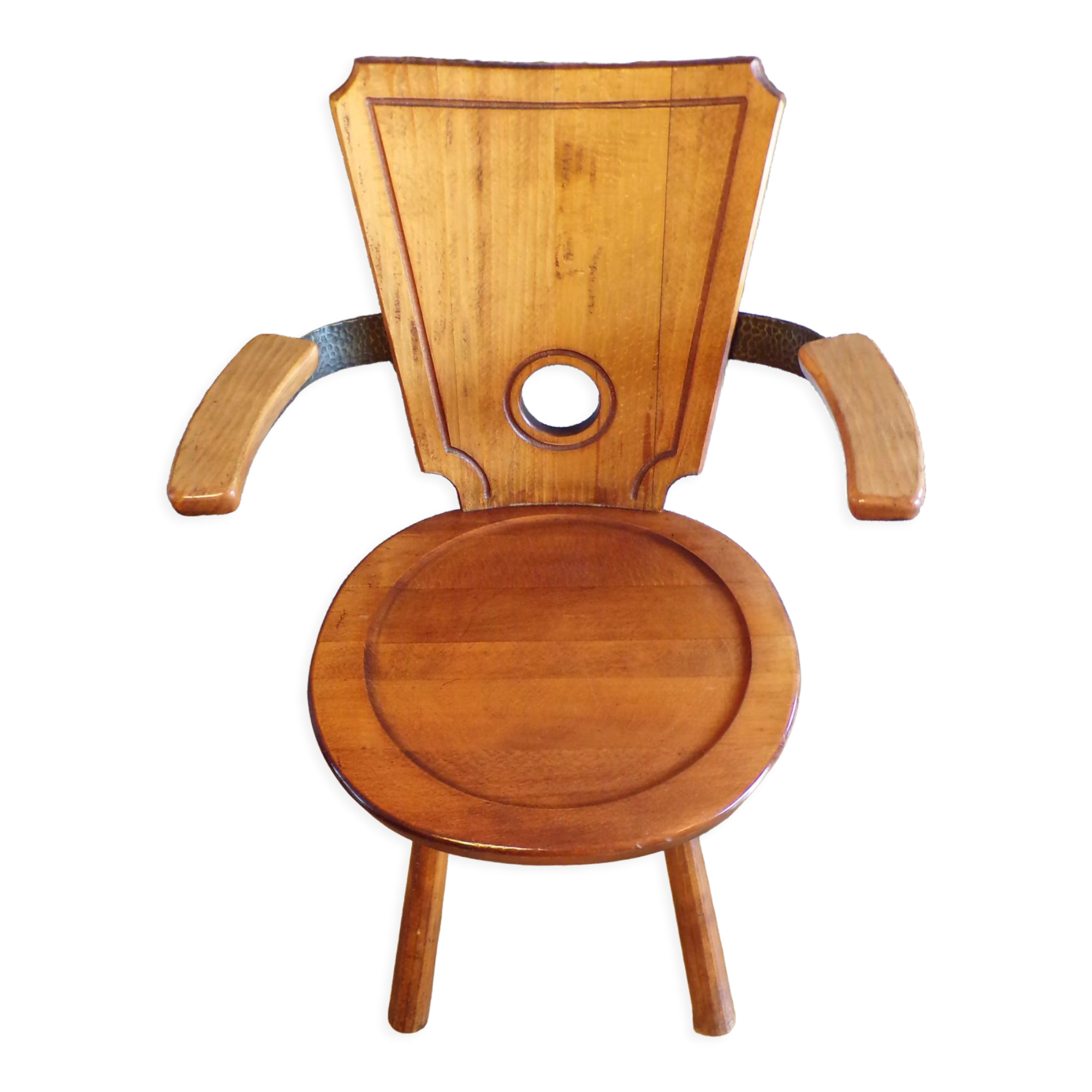 French work brutalist armchair