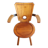 French work brutalist armchair