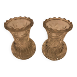 Small crystal vases