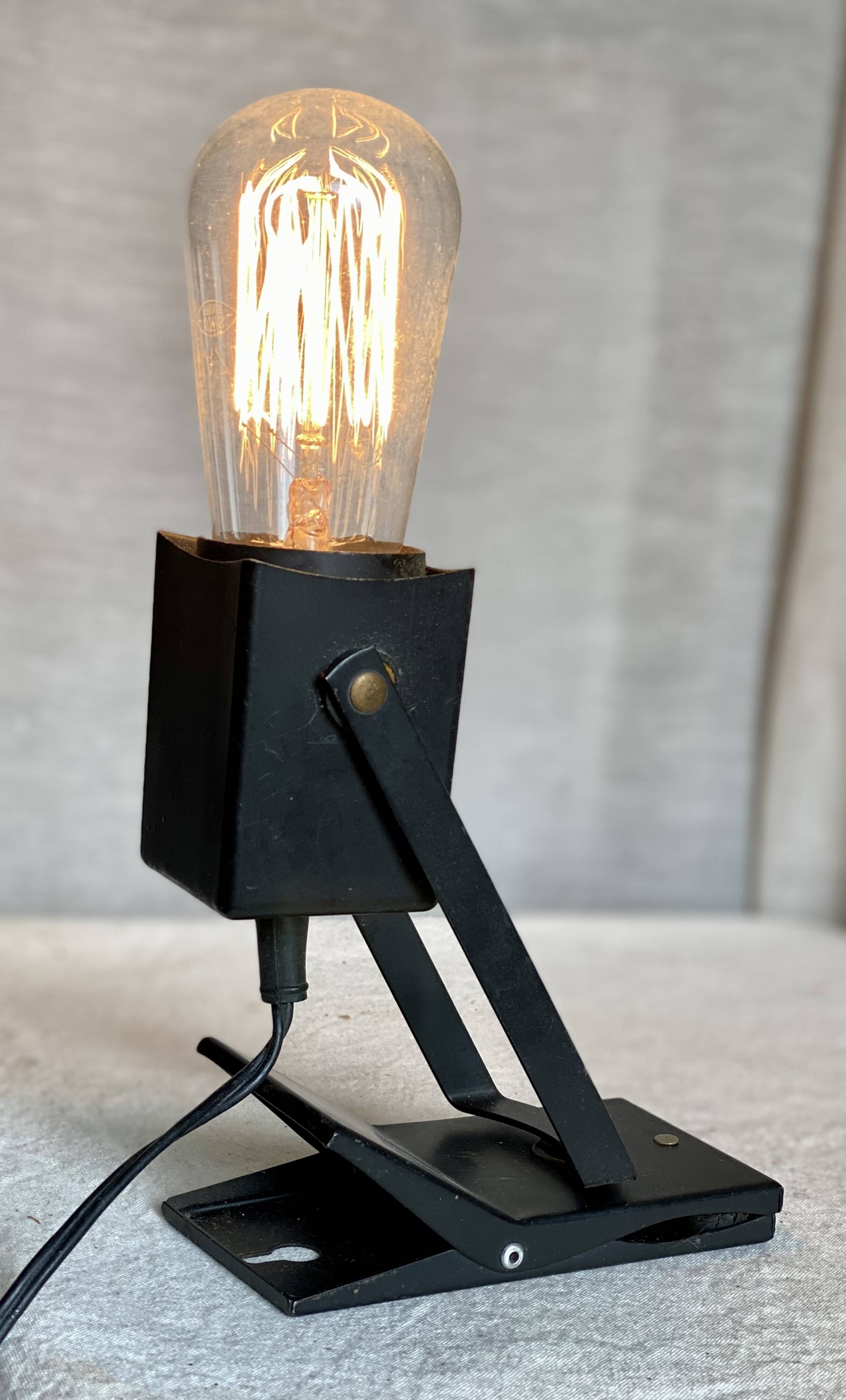 Lampe à pince moderniste LITA vintage 1960