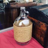 Demijohn 30cm glass and sisal rope