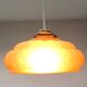 Suspension art deco lampshade pink glass paste