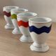 4 vintage porcelain coquetiers