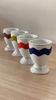 4 vintage porcelain coquetiers