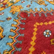 Tapis Ushak turc du milieu du siècle 144x82cm