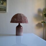 Vintage ceramic and wool lamp