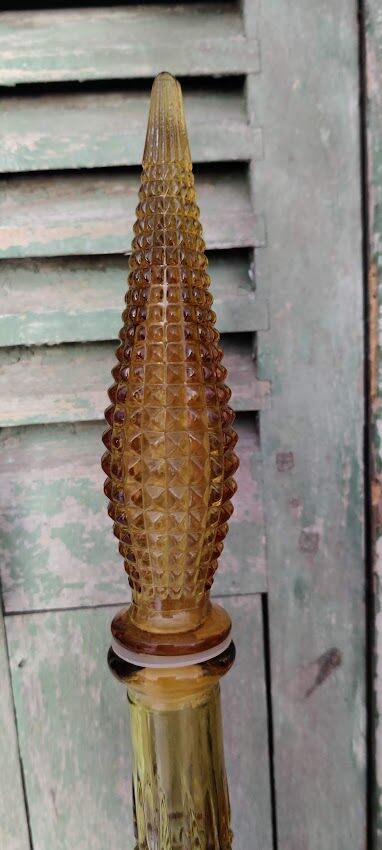 Bottle / carafe italian empoli amber