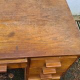 Old solid wood desk