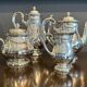 Tea service coffee goldsmith Gallia for Christofle Late nineteenth century