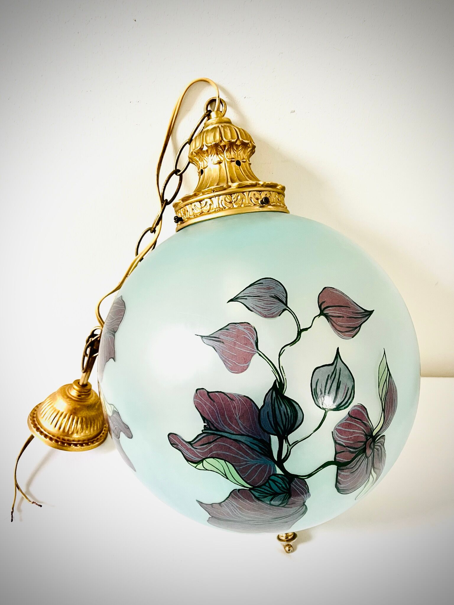 Art Deco glass pendant