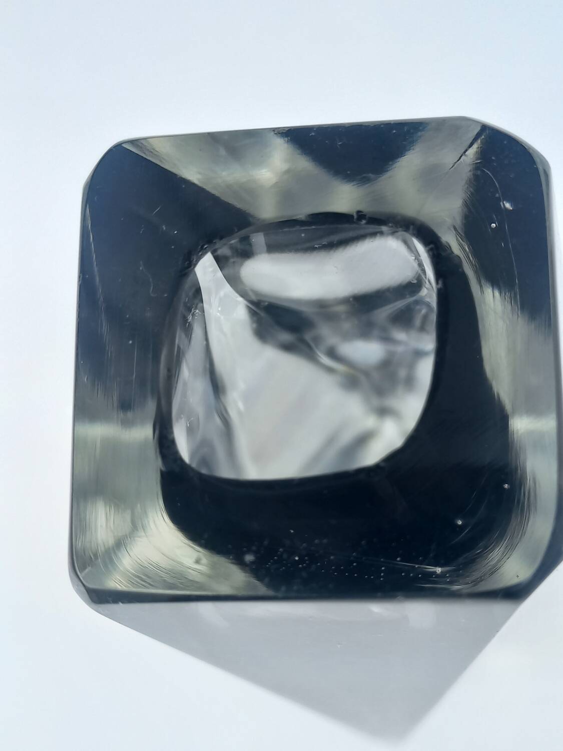 Faceted Murano Sommerso Vase by Flavio Poli