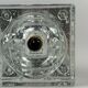 60s 70s Wall Lamp Ice Glass Cube Wall Sconce by Müller & Zimmer Germany
