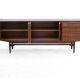 Scandinavian row in vintage teak design 50s/60s