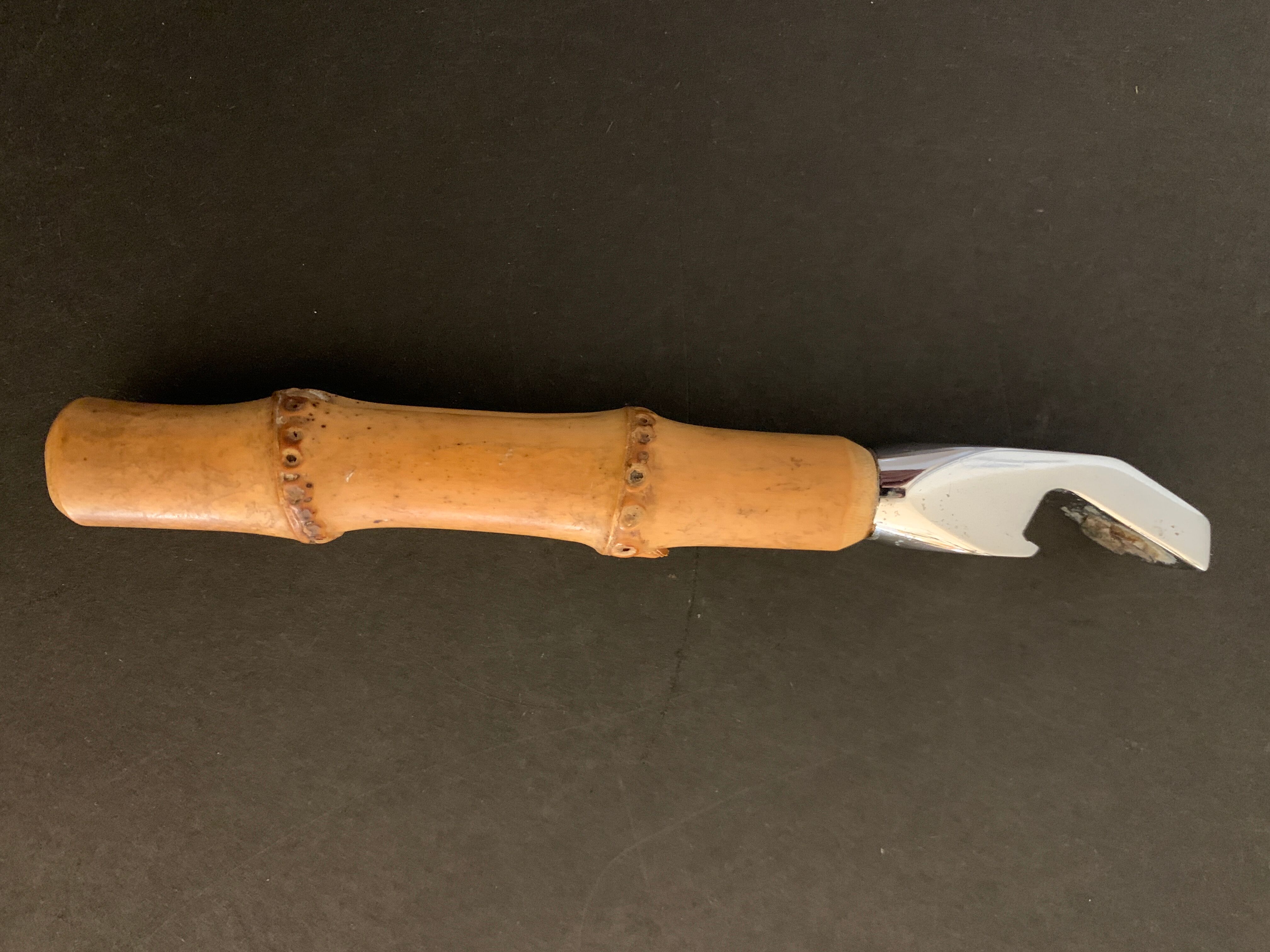 French bottle opener with bamboo handle, 1960
