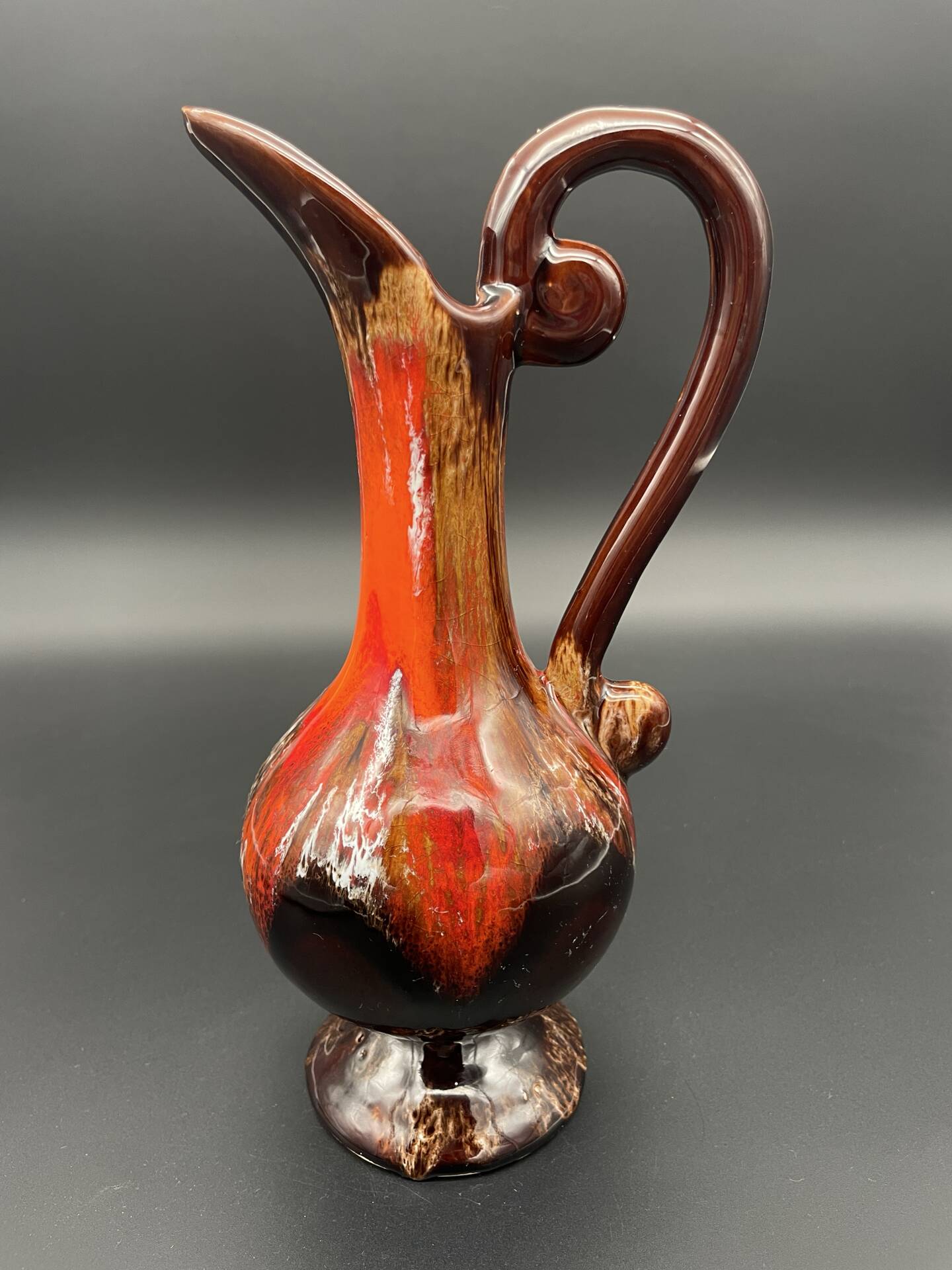 Ceramic jug from Vallauris with original label.