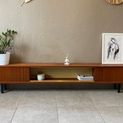 Vintage wooden sideboard from the 50s (shallow)
