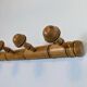 Vintage bamboo wall hook with 4 hooks – bohemian chic style