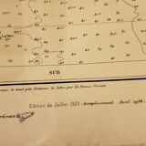 Old nautical chart of the surroundings of Saint-Nazaire