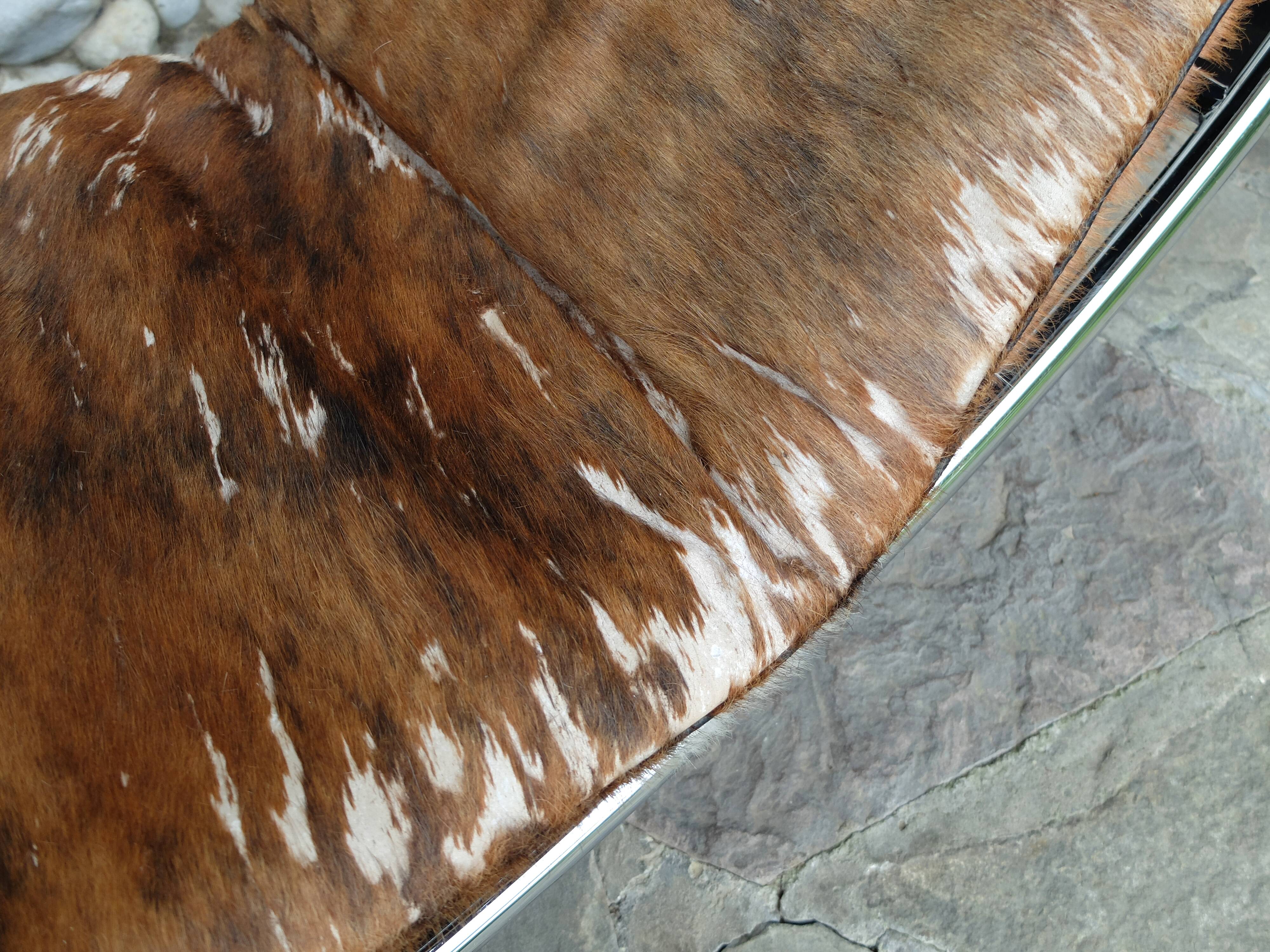 Lounge chair LC4 Cassina by Charlotte Perriand, Le Corbusier and Pierre Jeanneret Vintage 1960s