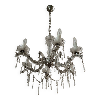 Marie Thérèse-style pendant chandelier with tassels