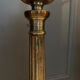 Silver-plated candle holder lamp - 19th century - antique