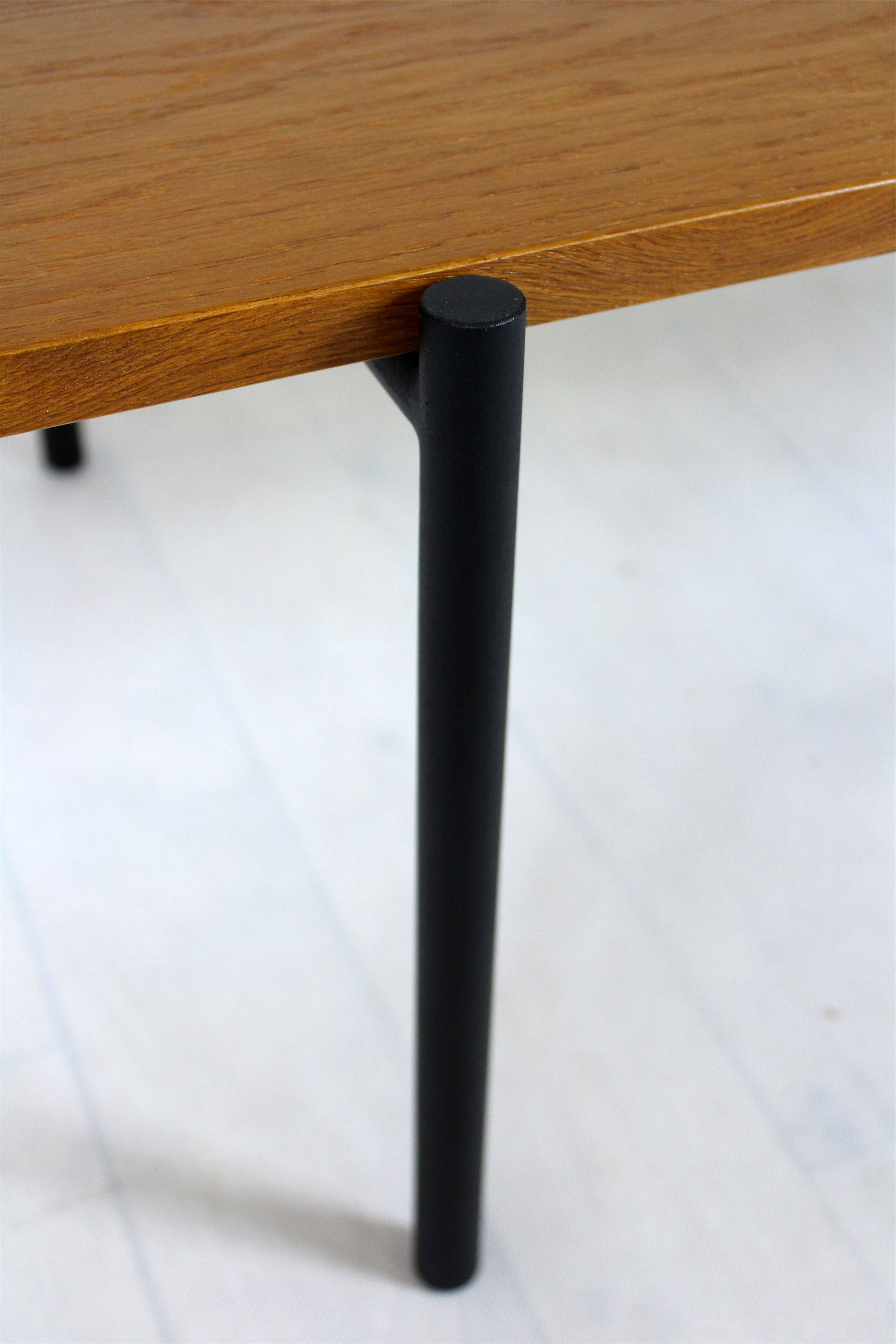 Oak coffee table with a glass top from Onv olomouc, 1970s