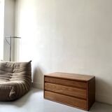 3-drawer chest of drawers in solid elm wood, Regain house