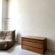 Commode 3 tiroirs en bois d'orme massif, maison Regain