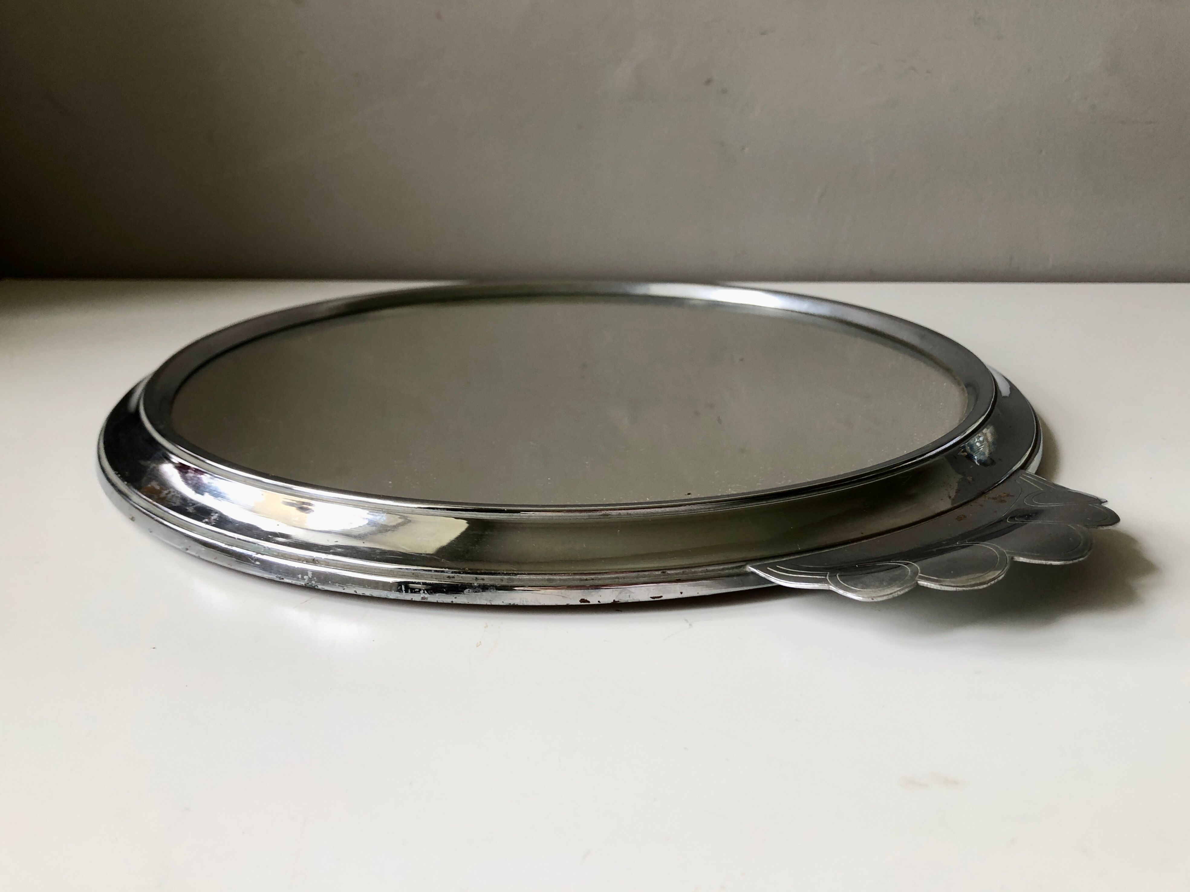 Metal mirror tray 1930 1940