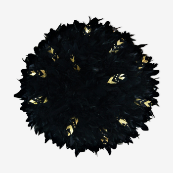 Juju hat Baroque Feathers - Black and Gold