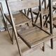 Lot de 6 chaises de cinéma pliante en teck
