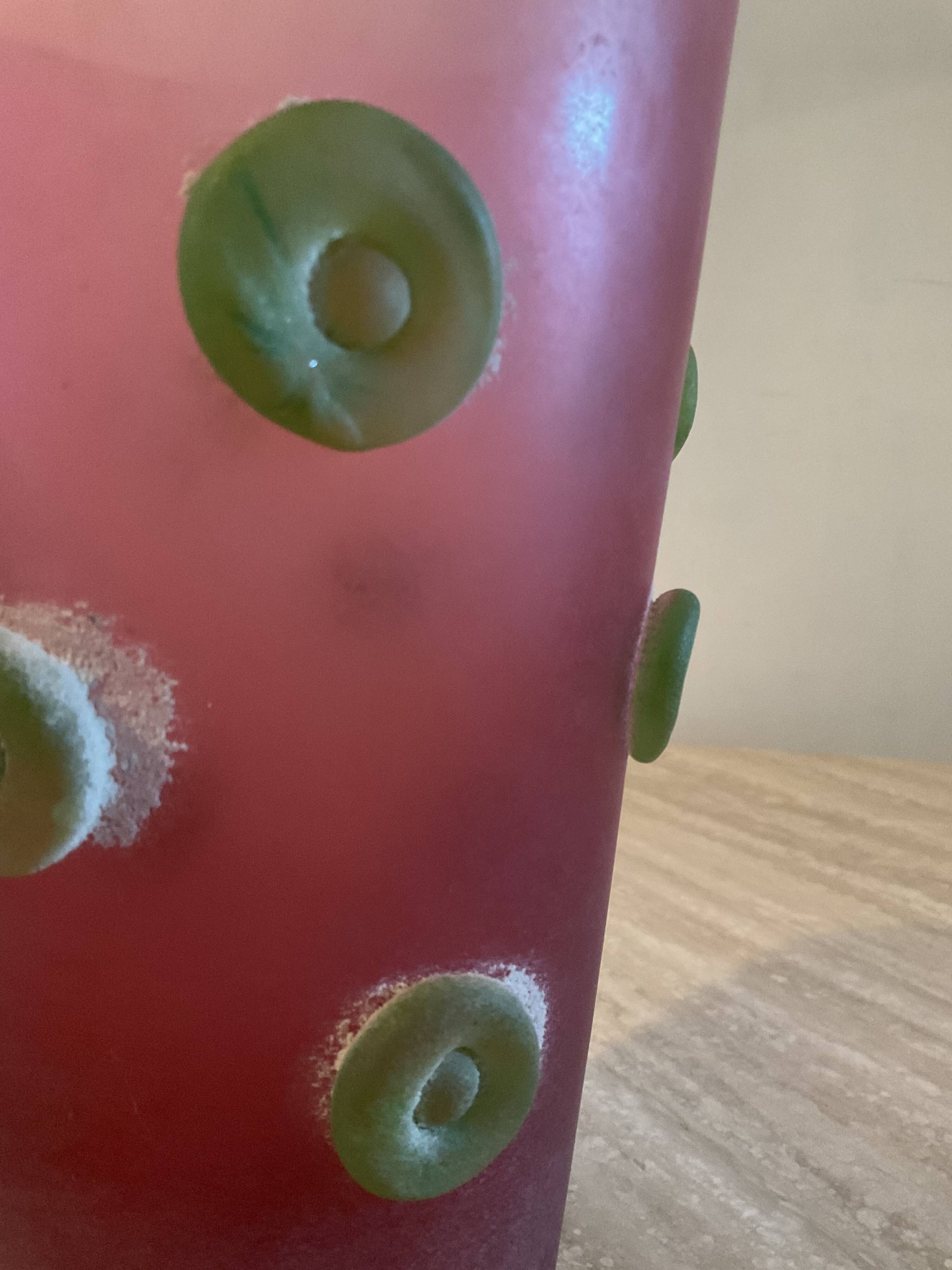 Large vintage “Scavo” vase in Murano glass