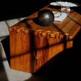 Large rectangular coffee table in solid pine from the mid-century, Danish modern, 1960s.