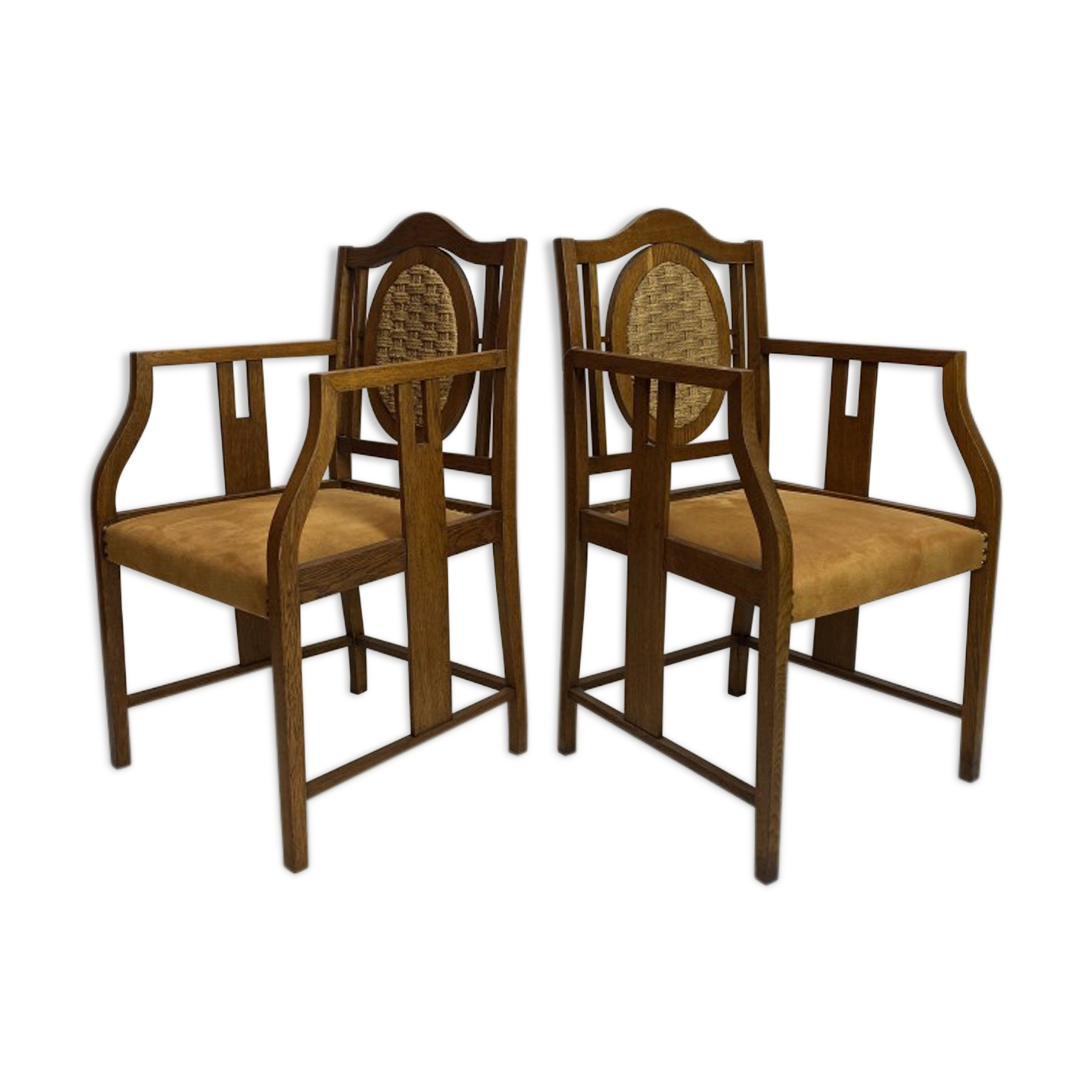 Armchairs by Hans Vollmer for Prag-Rudniker Korbwaren Viena