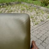 Ib Kofod Larsen for Fröscher Sitform olive leather Lounge Chair