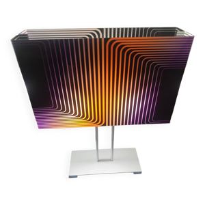 lampe op art cinétique - plexiglas