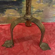 Golden wrought iron candlestick