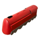 Red sheet metal locomotive 60s