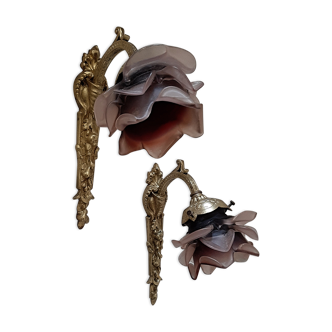 Pair of art deco sconces