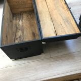 Restored wooden trunk