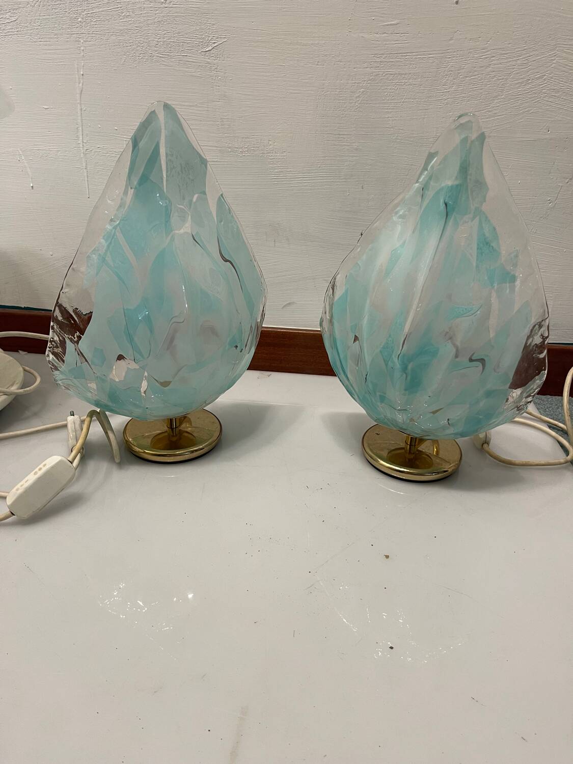 Murano Glass Table Lamps Set of 2 by La Murrina