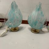 Murano Glass Table Lamps Set of 2 by La Murrina