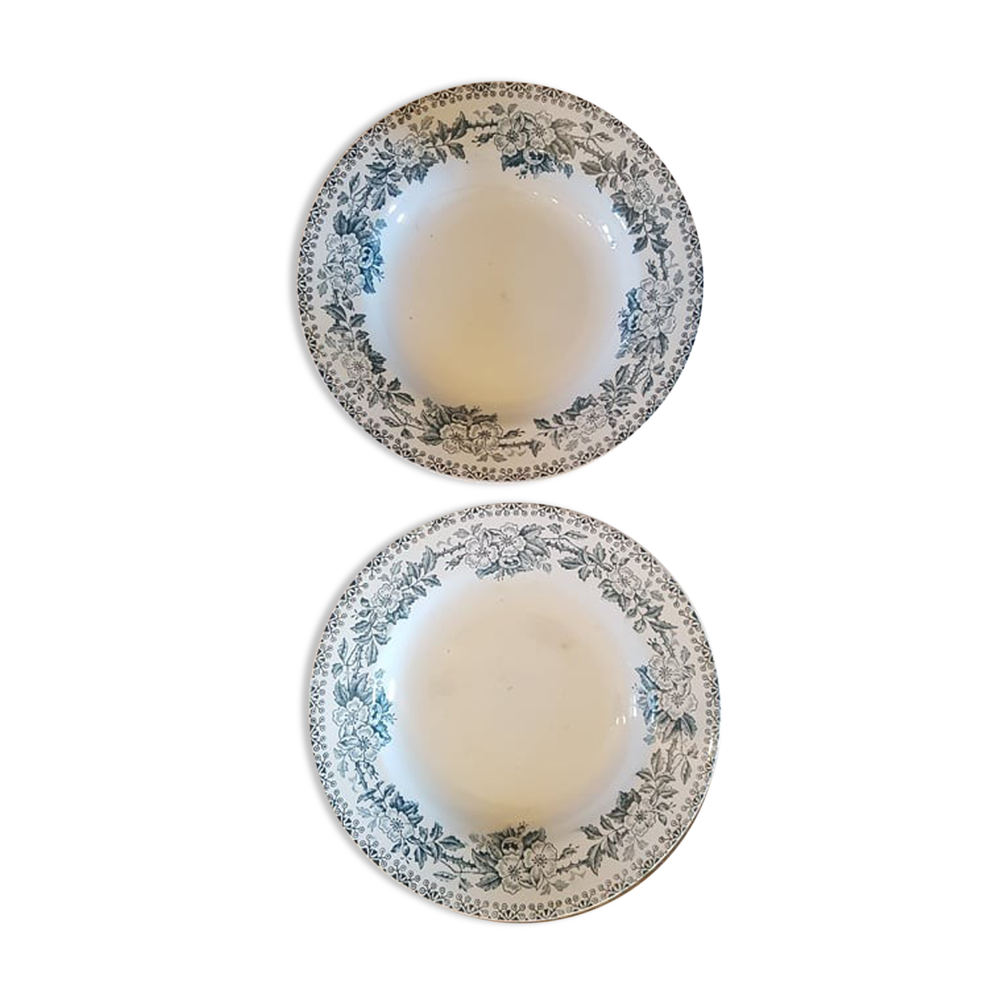 Set of 2 plates new ceramic factories north model guadeloupe