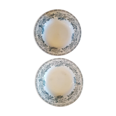 Lot de 2 assiettes nouvelles usines céramiques nord modèle guadeloupe