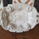 Dish patinated off-white