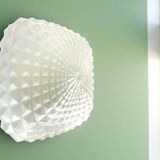 Pair glass flush mount lights wall or ceiling