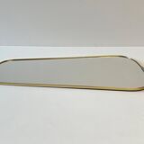 Ancien miroir forme libre rétroviseur vintage design 60 - 33,5 x 61 cm