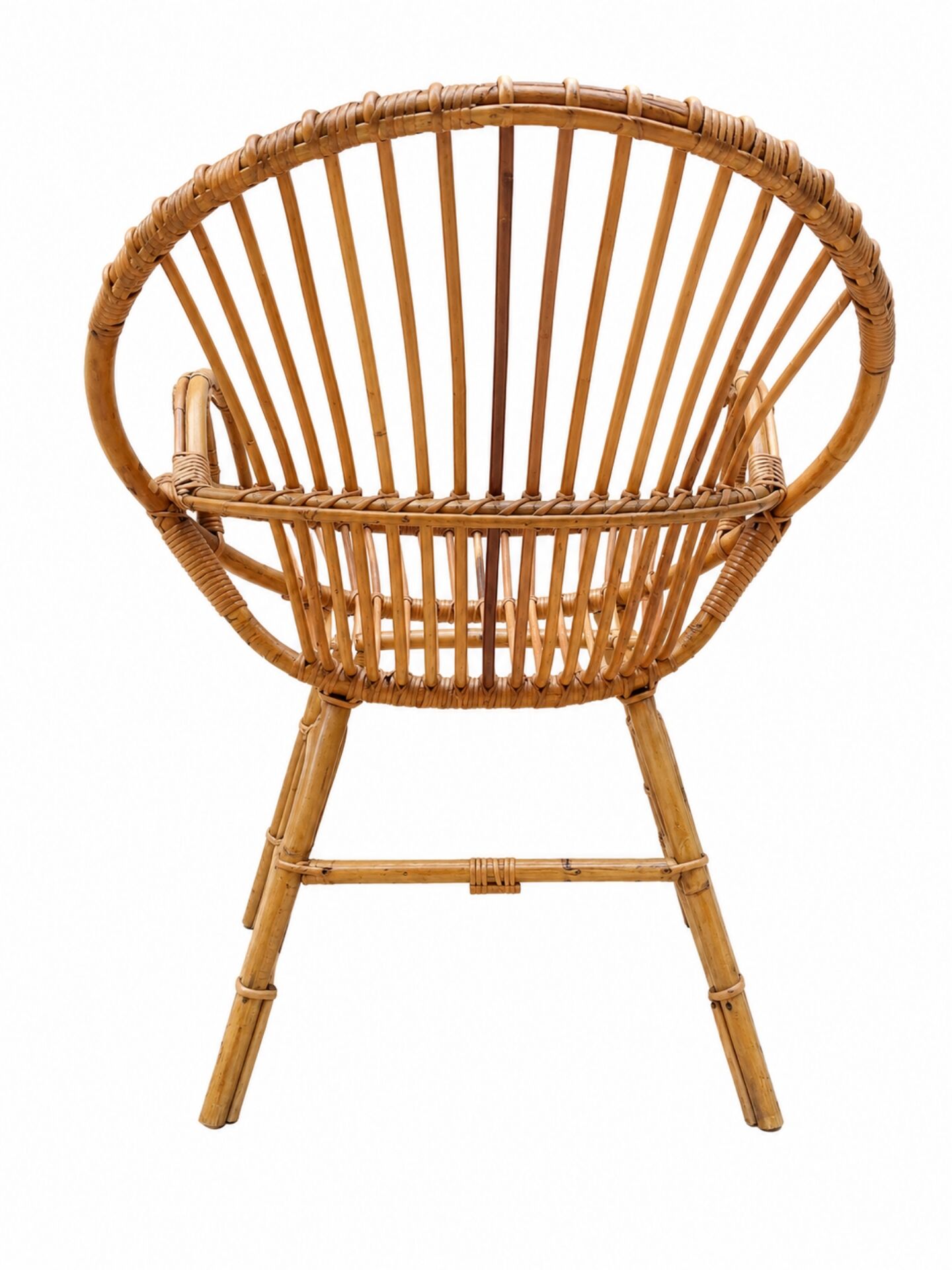 Vintage rattan armchair