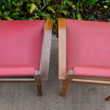 Suite of 4 chairs vintage bridge